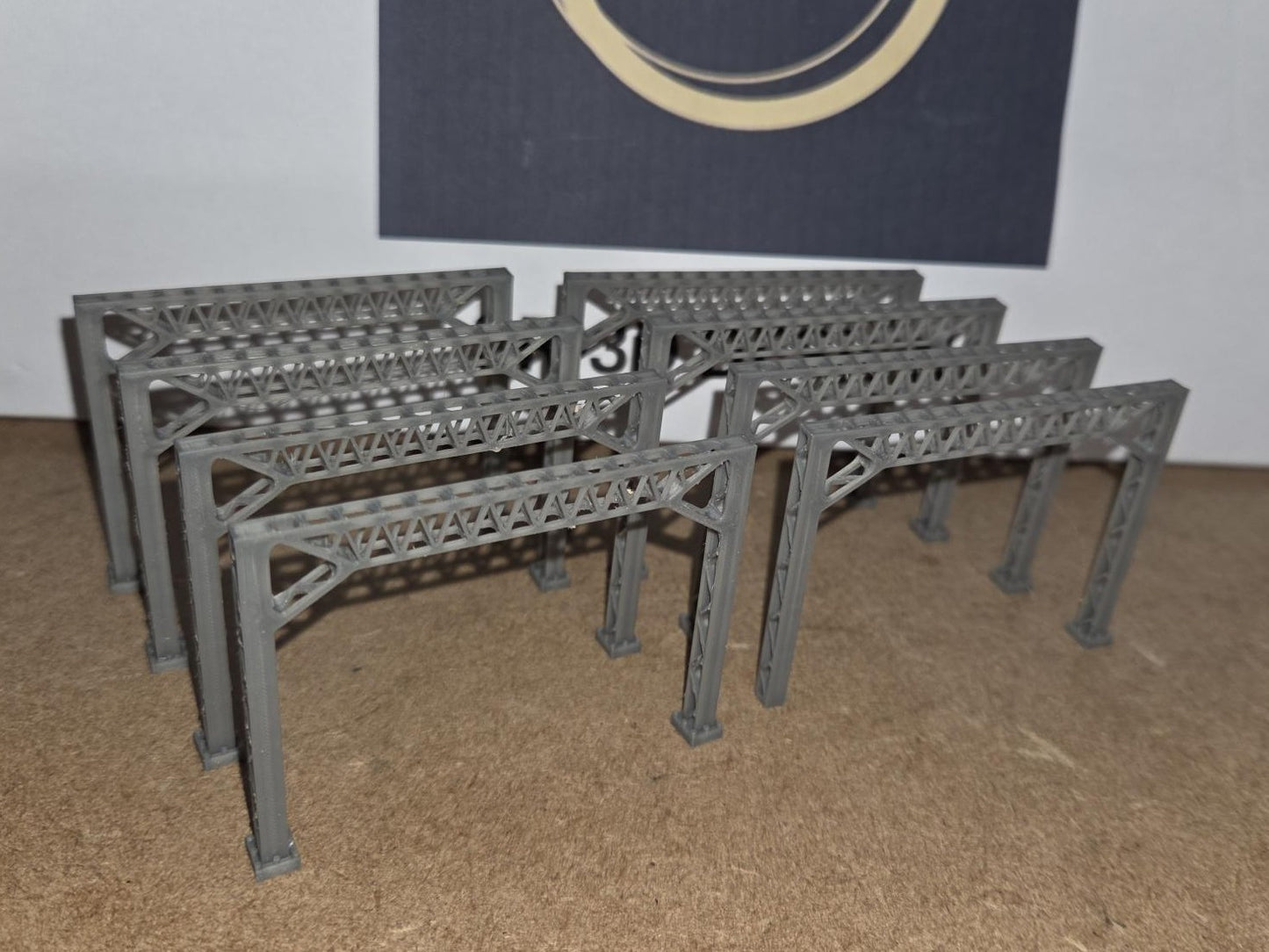 Model Railway Electrification Gantry 3D Printed N Gauge Single or double track