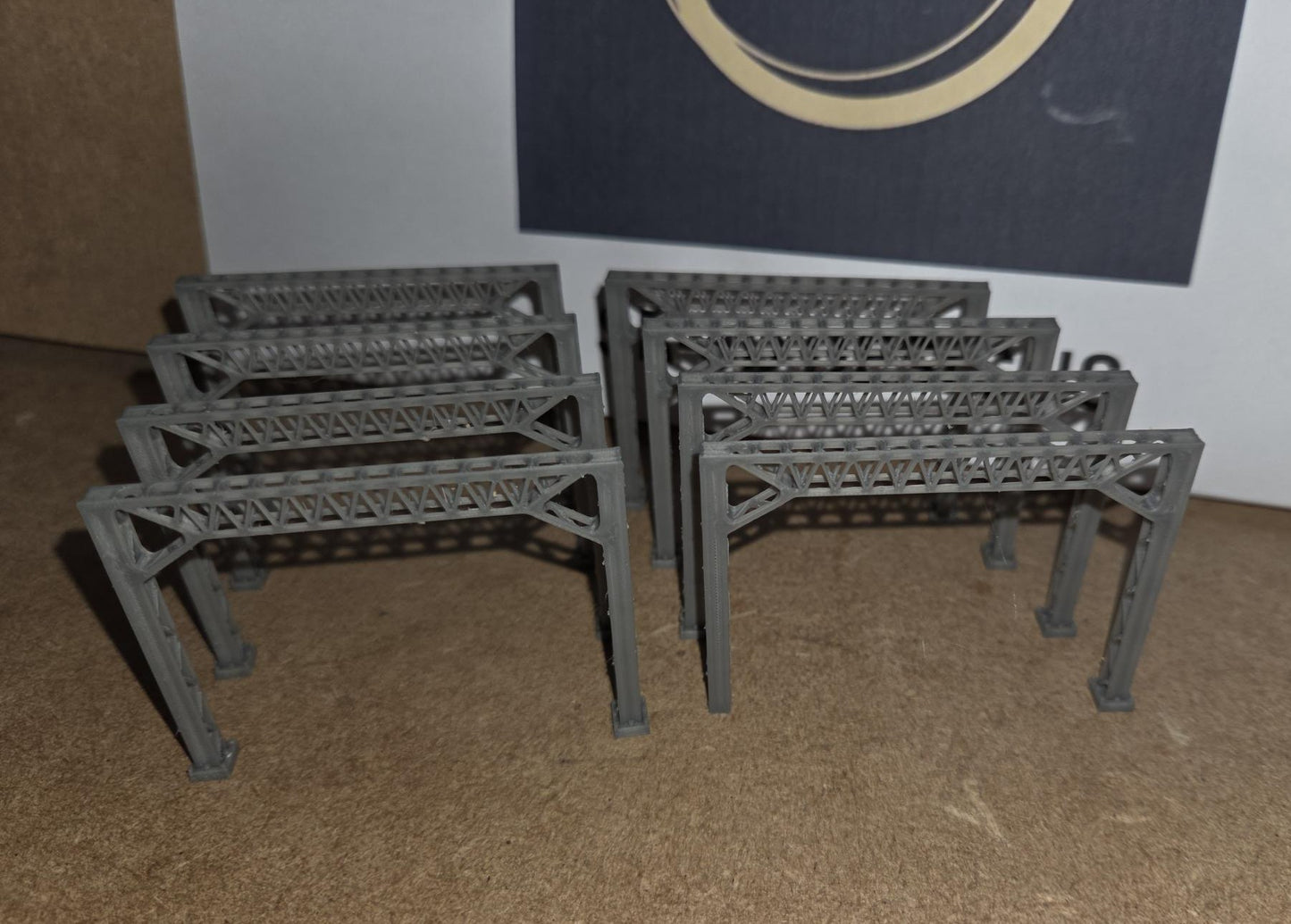 Model Railway Electrification Gantry 3D Printed N Gauge Single or double track