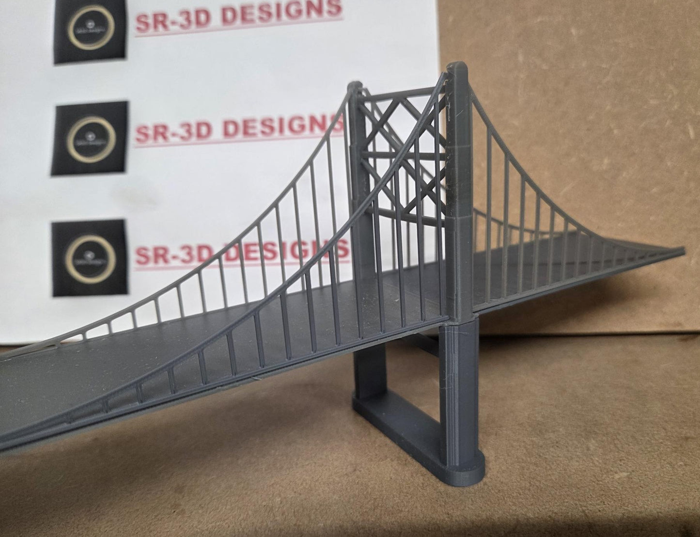 N Gauge Suspension Bridge Choice of length Free delivery 3D Printed