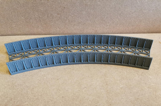 TT Gauge Curved Bridge 1,2,3 and 4 Radius Options 3D printed Free delivery.