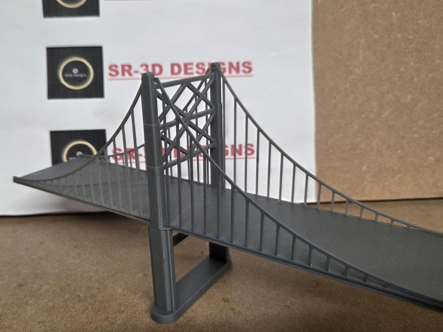 N Gauge Suspension Bridge Choice of length Free delivery 3D Printed