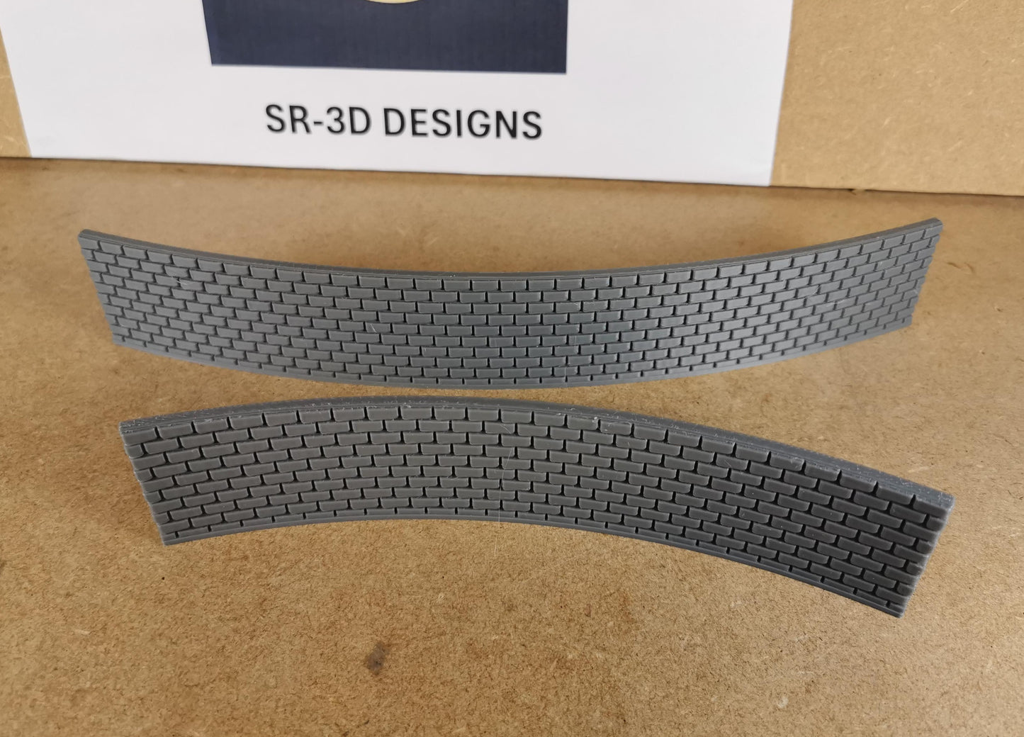 TT Gauge Curved Retaining walls for  1,2,3 and 4 Radius bridges