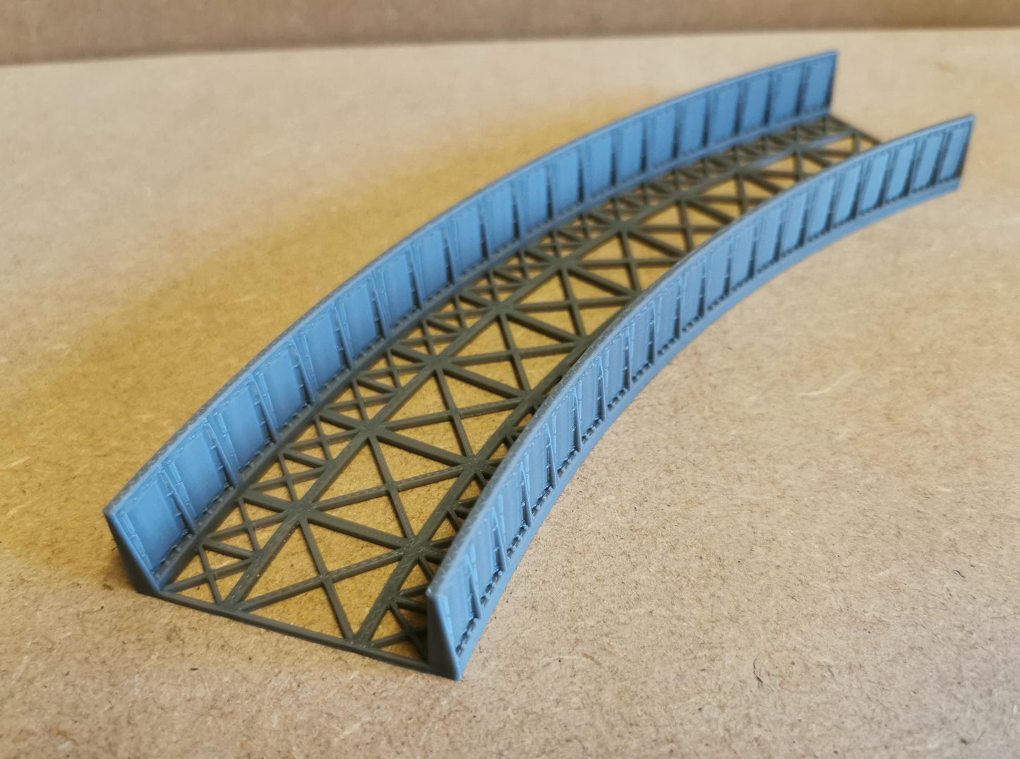 TT Gauge Curved Bridge 1,2,3 and 4 Radius Options 3D printed Free delivery.