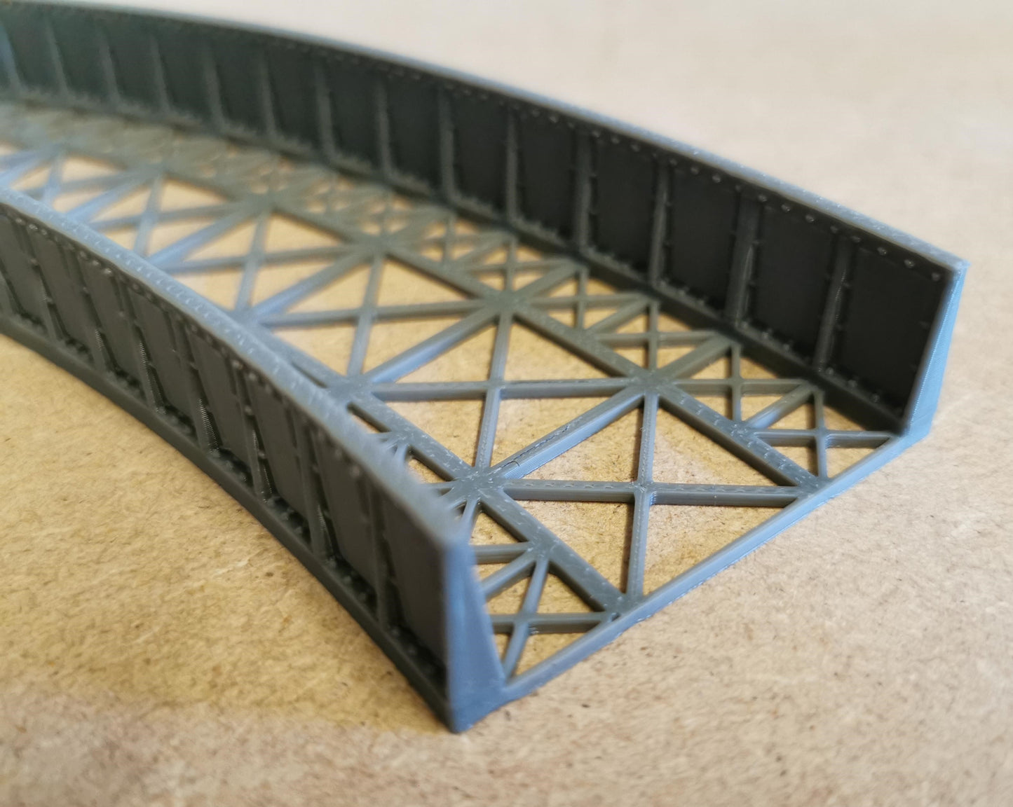 TT Gauge Curved Bridge 1,2,3 and 4 Radius Options 3D printed Free delivery.