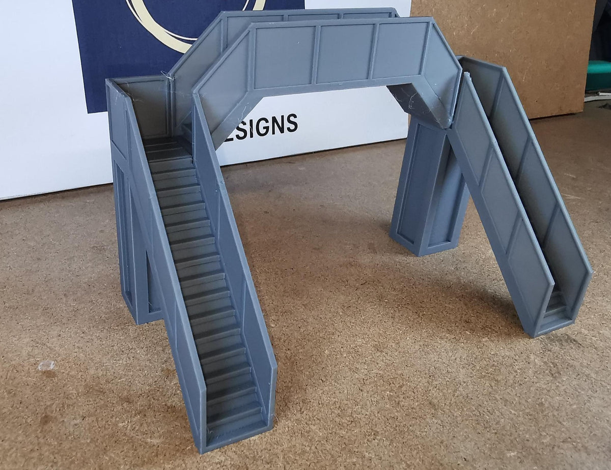 00 Gauge 1:76 Model Railway pedestrian footbridge Walkway 2