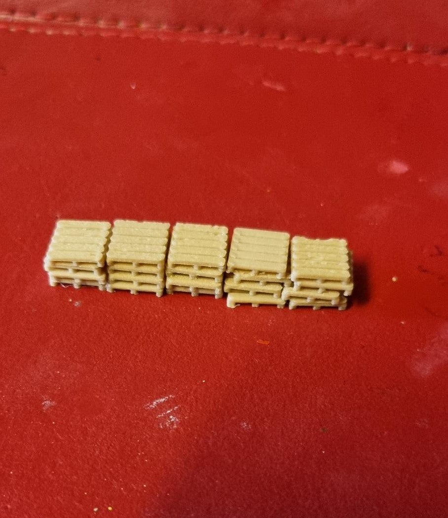 30 Wooden Pallets 120 TT Gauge Model Railway 3D Printed