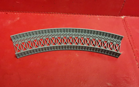 N Gauge Curved Bridge 1,2,3 and 4 Radius Options 3D printed