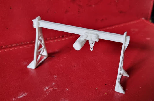 N Gauge  1:160 Gantry Crane 3D printed Double track in white