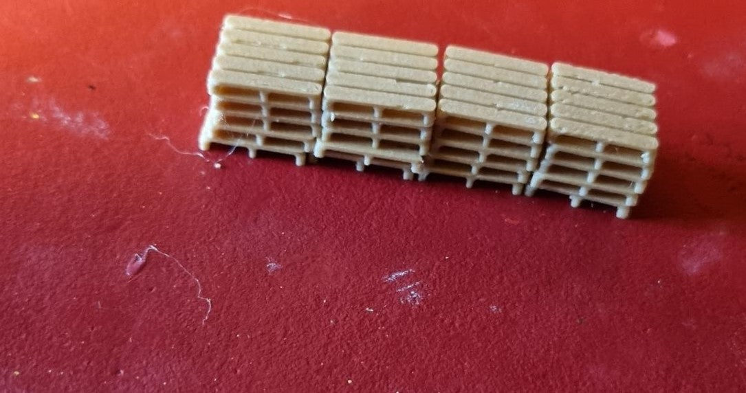 30 Wooden Pallets OO Gauge Model Railway 3D Printed