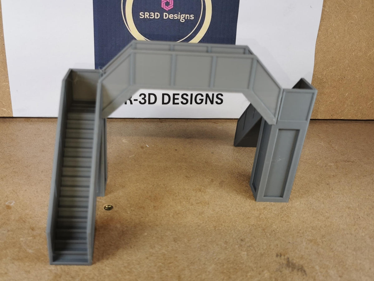 00 Gauge 1:76 Model Railway pedestrian footbridge Walkway 2