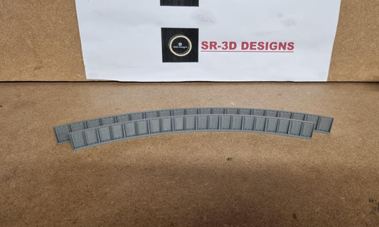 TT Gauge Curved Bridge Sides 1,2,3 and 4 Radius track