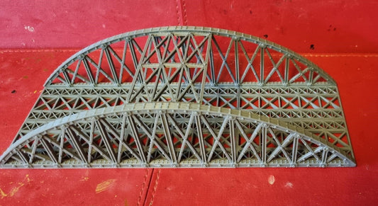 1:120 TT Gauge Bowstring Bridge 3D Printed In Grey Double or Single Track