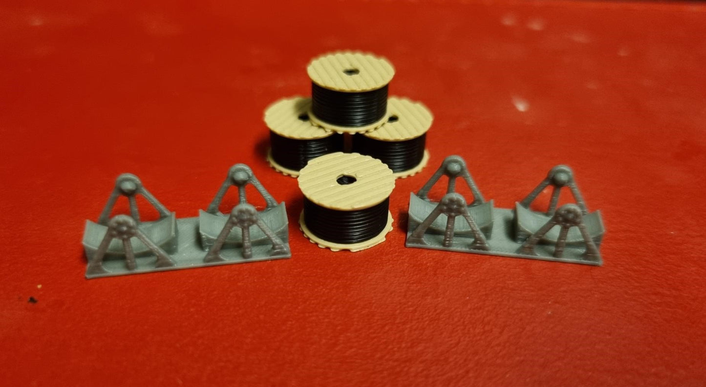 N Gauge Wagon load Cable reels 3D printed