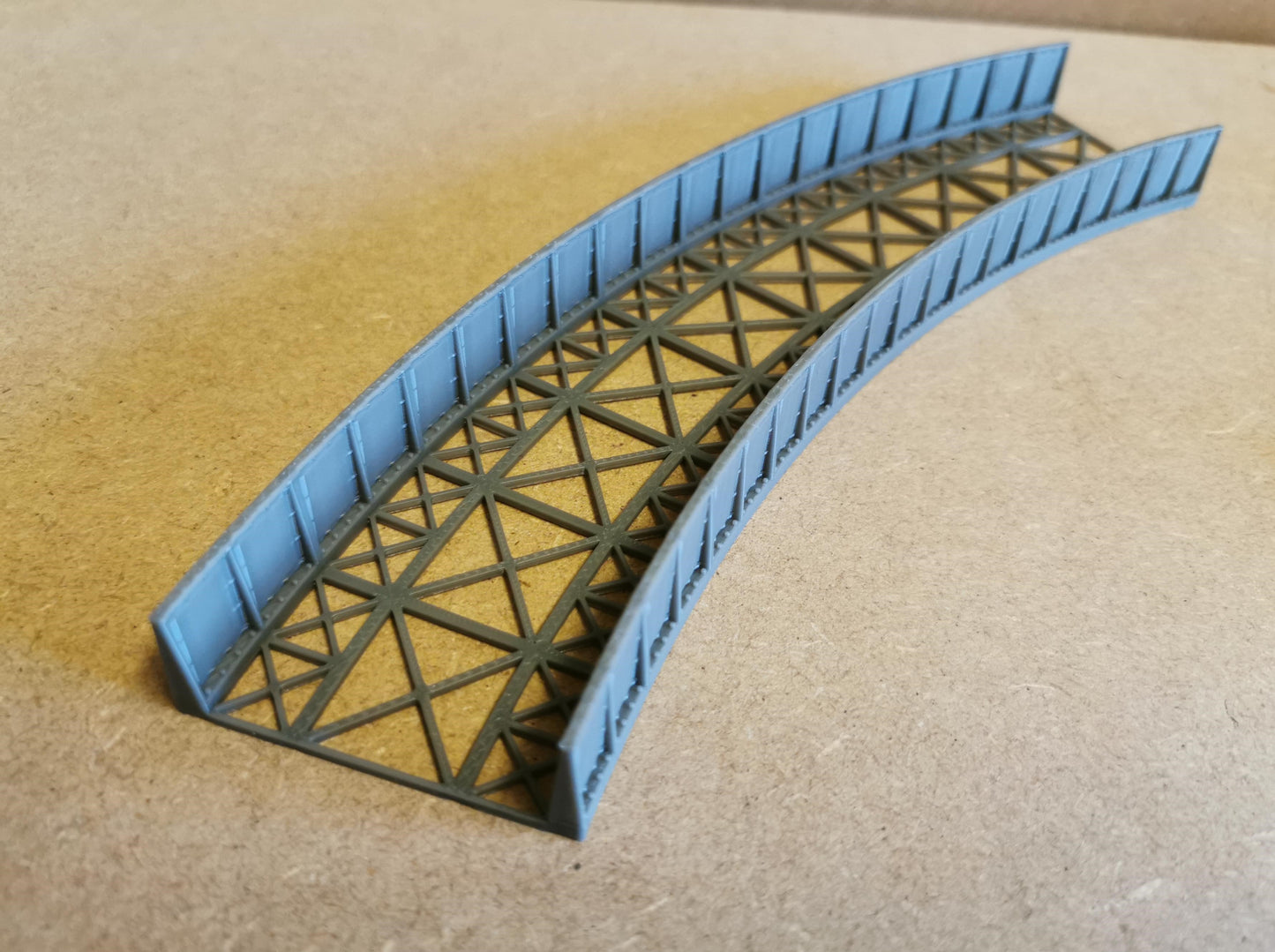 TT Gauge Curved Bridge 1,2,3 and 4 Radius Options 3D printed Free delivery.