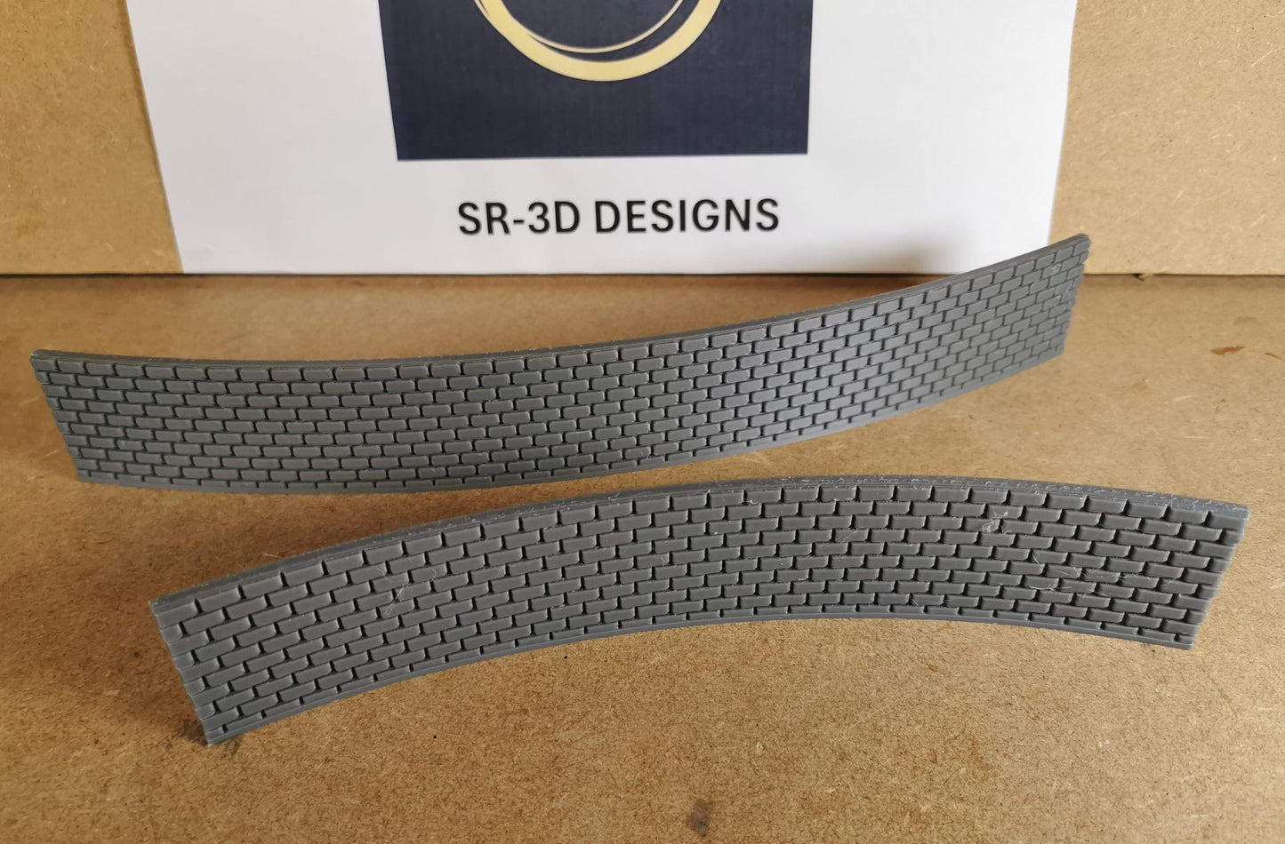 TT Gauge Curved Retaining walls for  1,2,3 and 4 Radius bridges