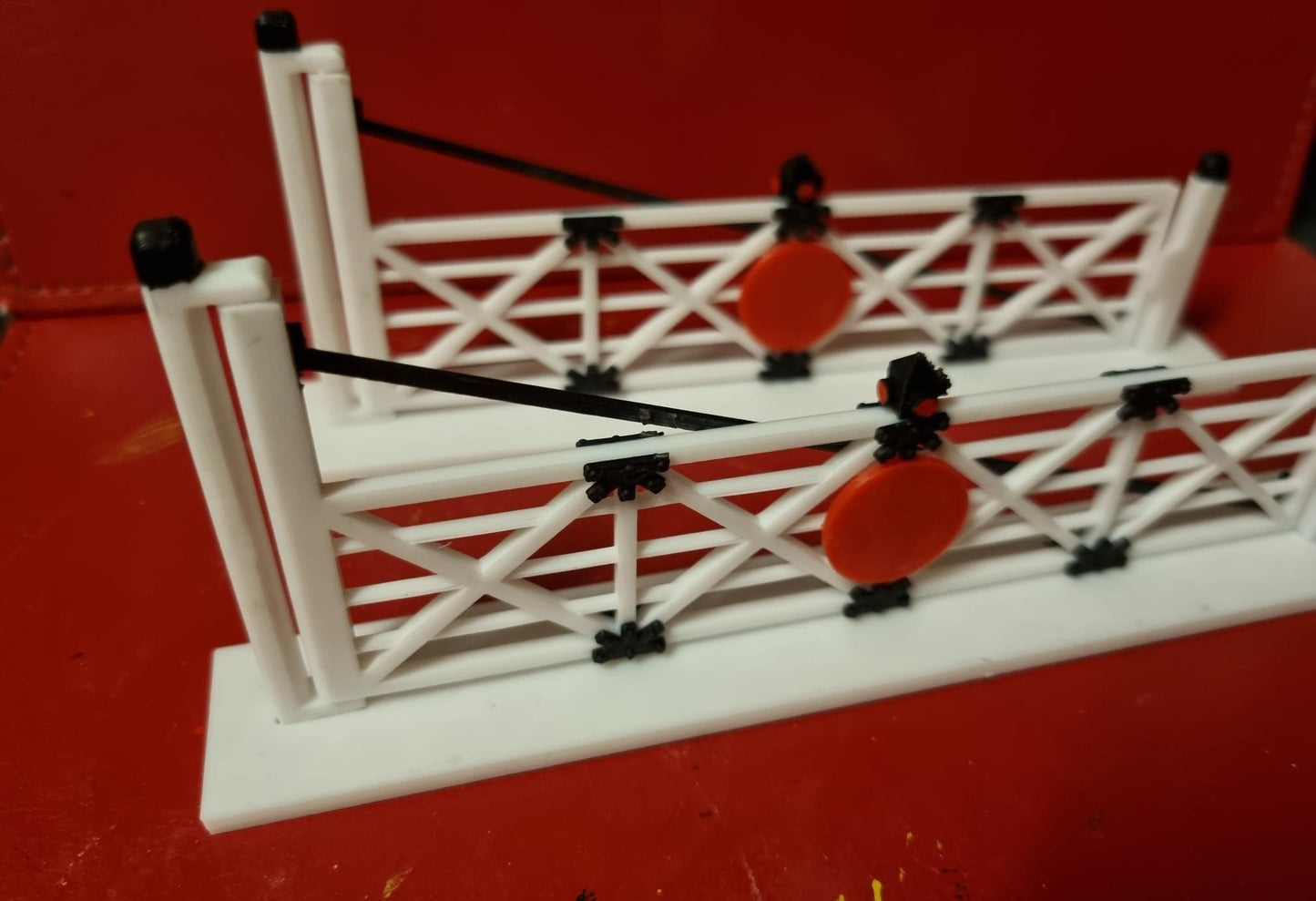 0 Gauge Level Crossing Gate 3D Printed