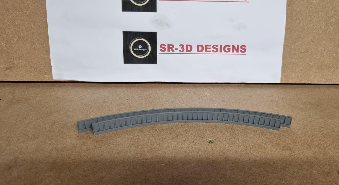 N Gauge Curved Bridge Sides 1,2,3 and 4 Radius track