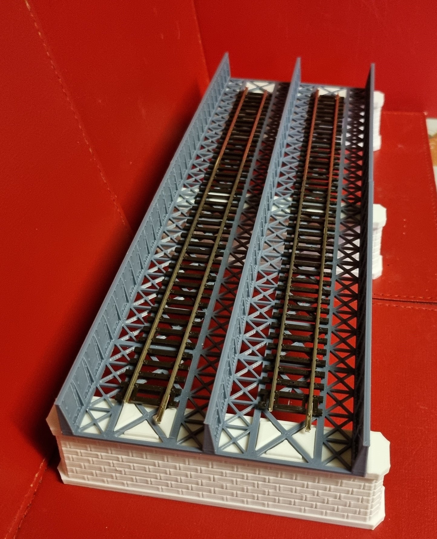Long N Gauge Twin Track Bridge Girder Model Railway Track Bridge - Foto 9