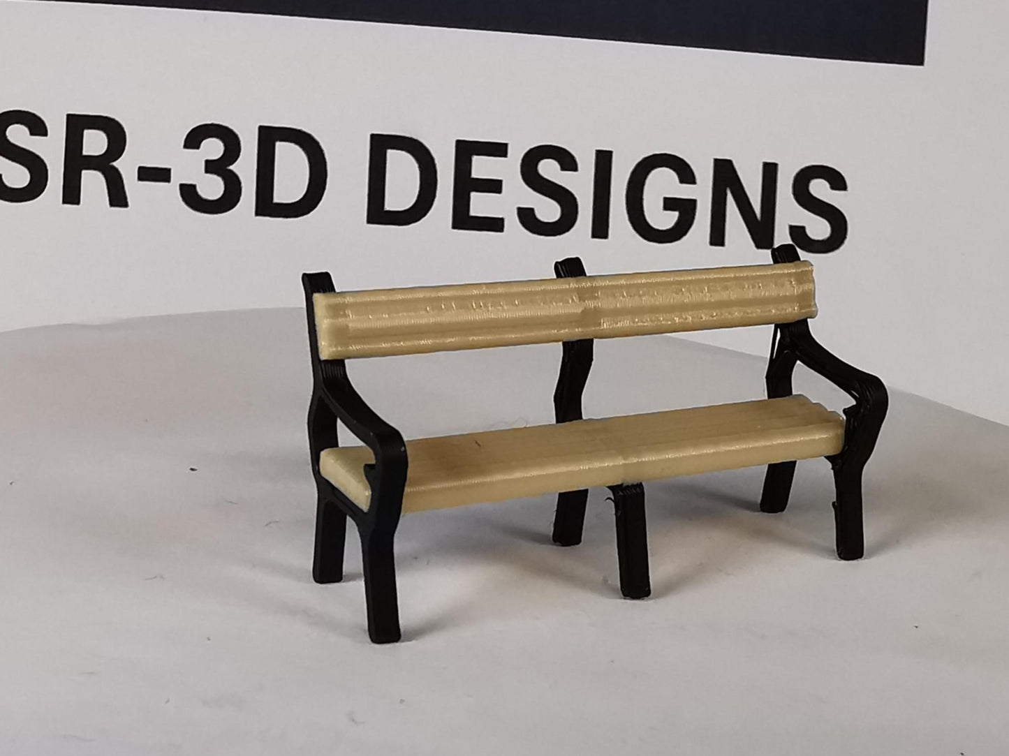 0 Gauge  1:48 Model Railway Six Leg Park Benches Platform seating 3D printed