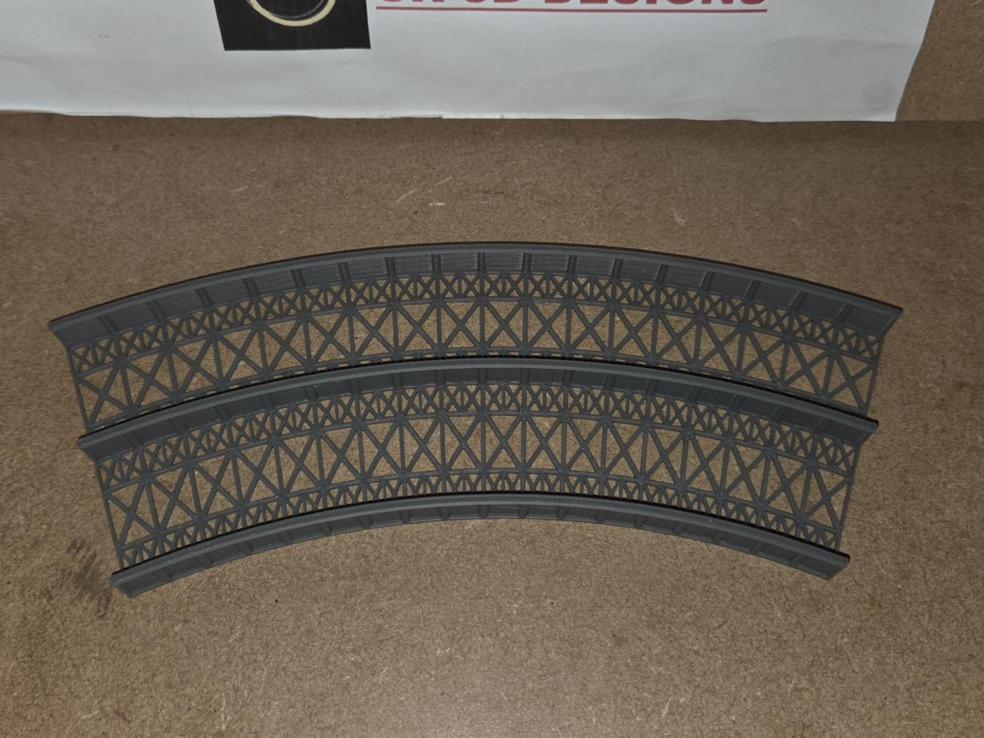KATO N Gauge Curved Bridge 1,2,3 and 4 Radius Options 3D printed Free delivery.