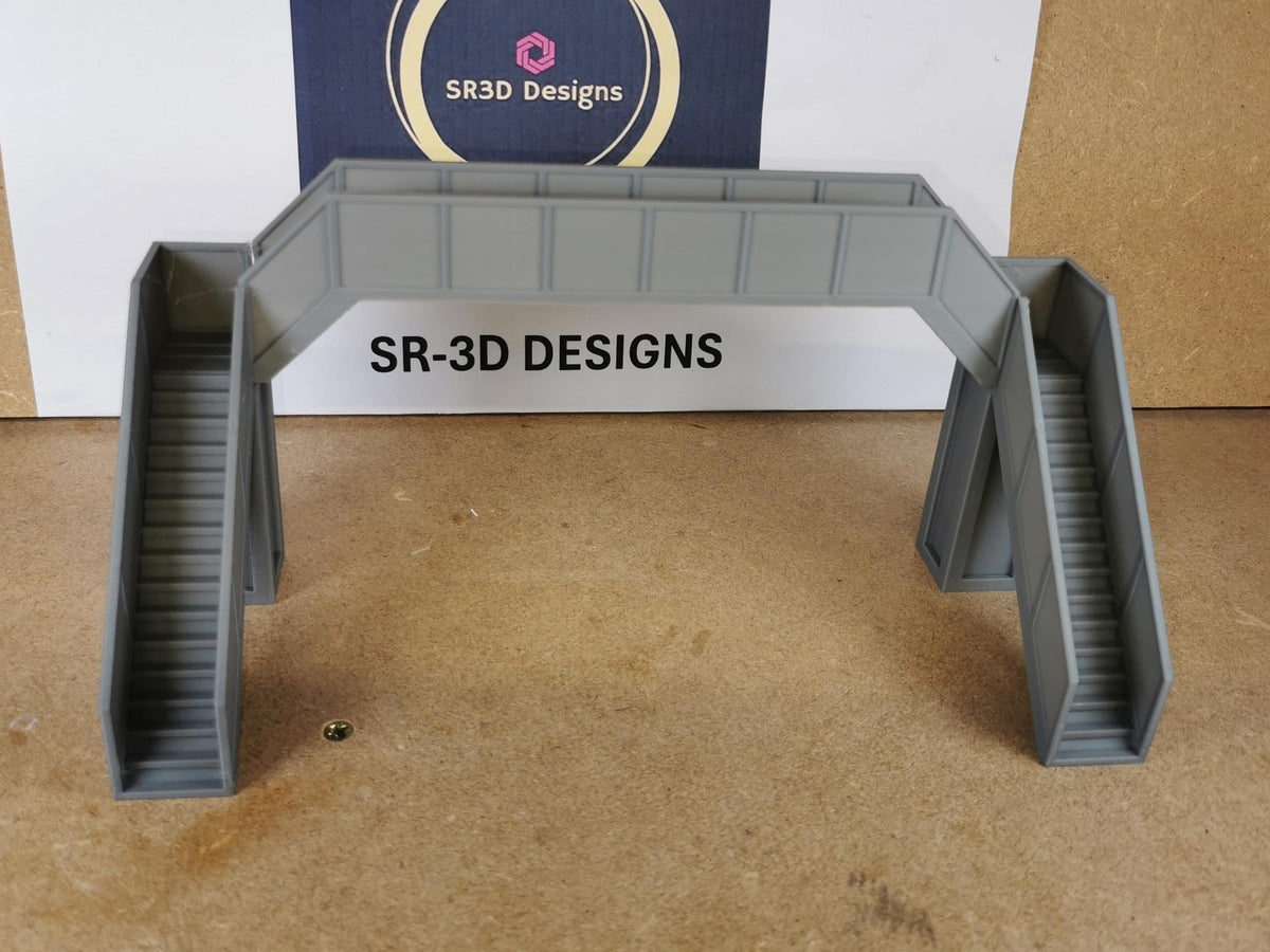 00 Gauge 1:76 Model Railway pedestrian footbridge Walkway 2