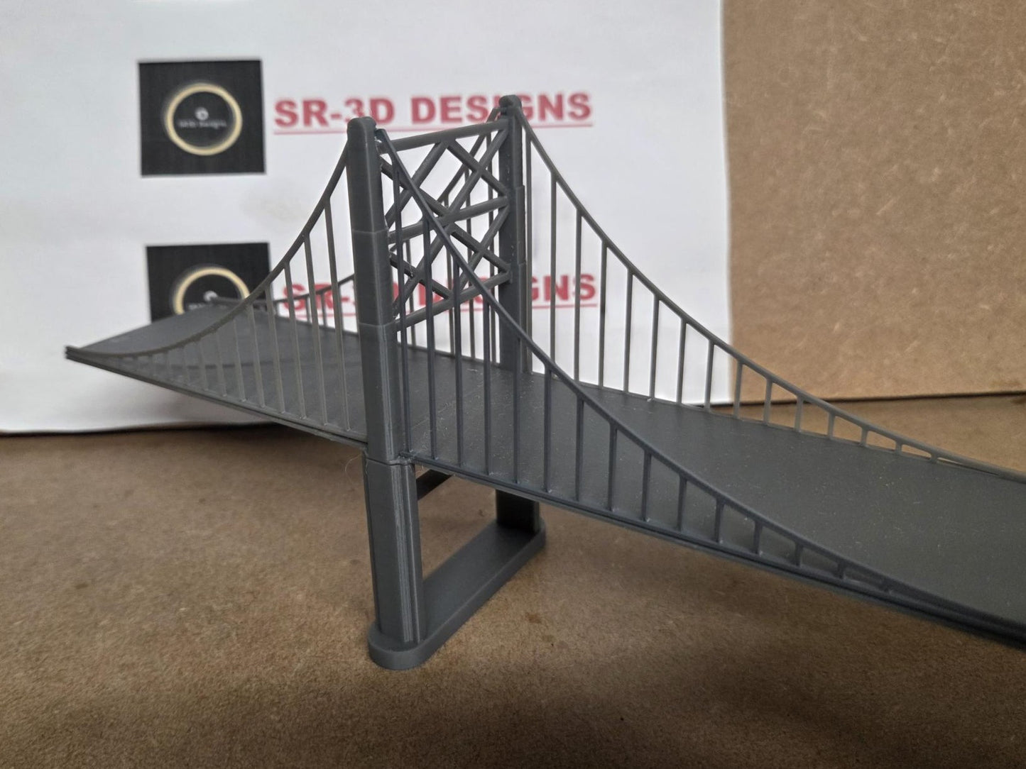 N Gauge Suspension Bridge Choice of length Free delivery 3D Printed