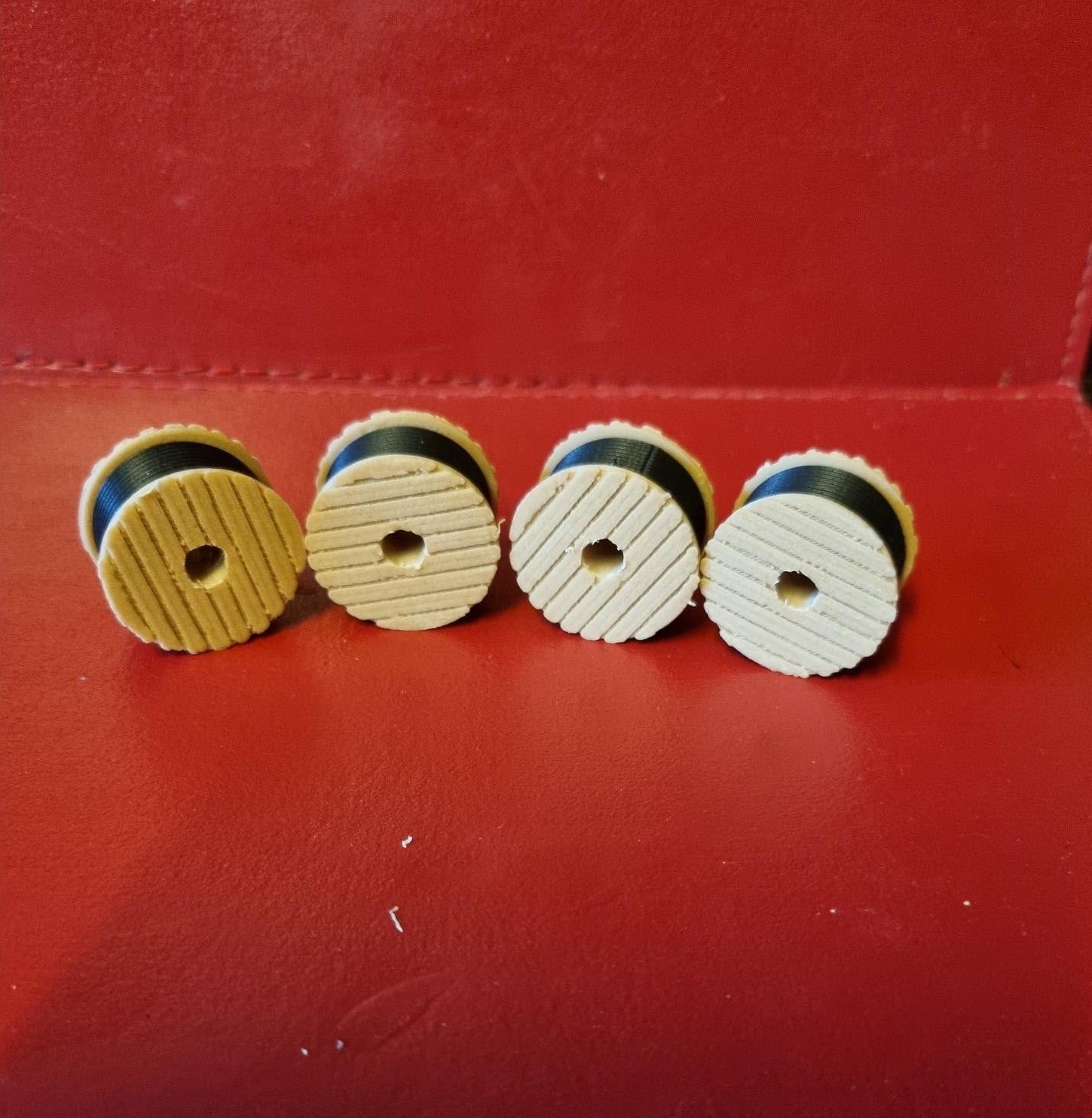 00 Gauge Cable Drums set of 4 3D Printed lorry load or works yard