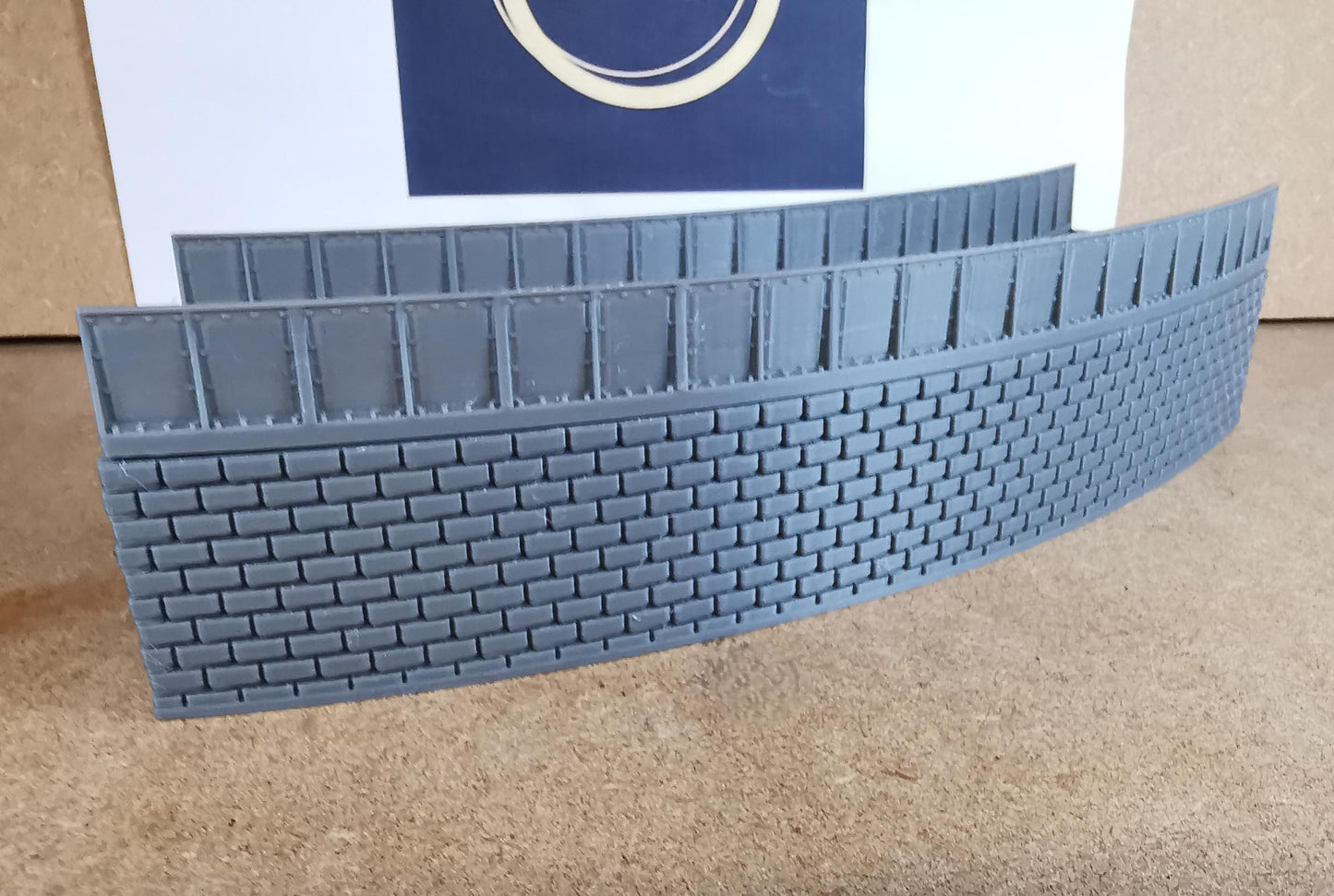 TT Gauge Curved Retaining walls for  1,2,3 and 4 Radius bridges