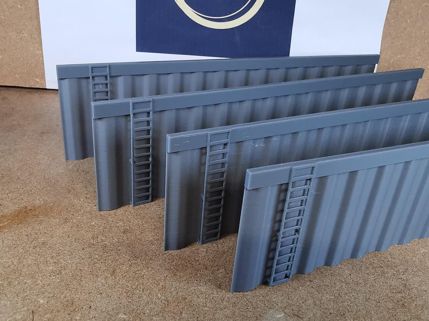 Canal Wall Sheet Piling side walls 1 Meter total length Available in 3 Scales