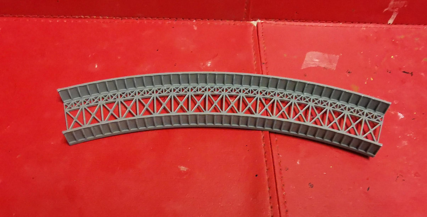 N Gauge Curved Bridge 1,2,3 and 4 Radius Options 3D printed