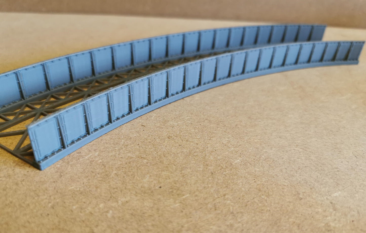 TT Gauge Curved Bridge 1,2,3 and 4 Radius Options 3D printed Free delivery.