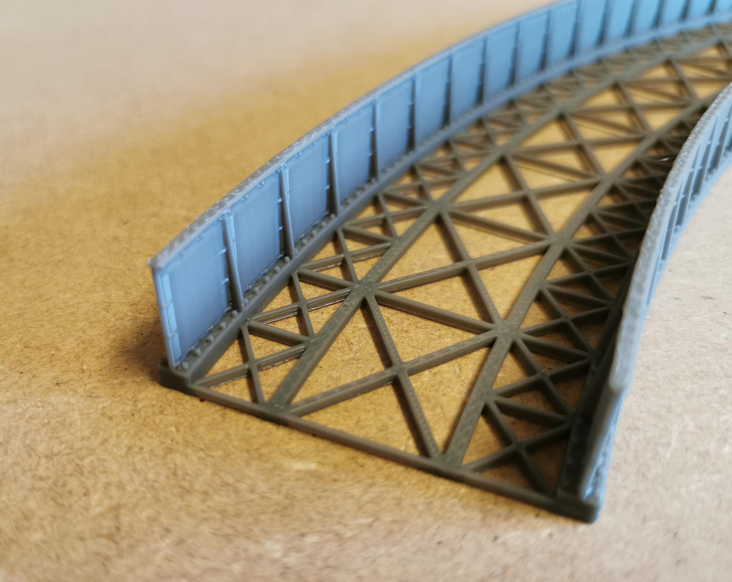 TT Gauge Curved Bridge 1,2,3 and 4 Radius Options 3D printed Free delivery.