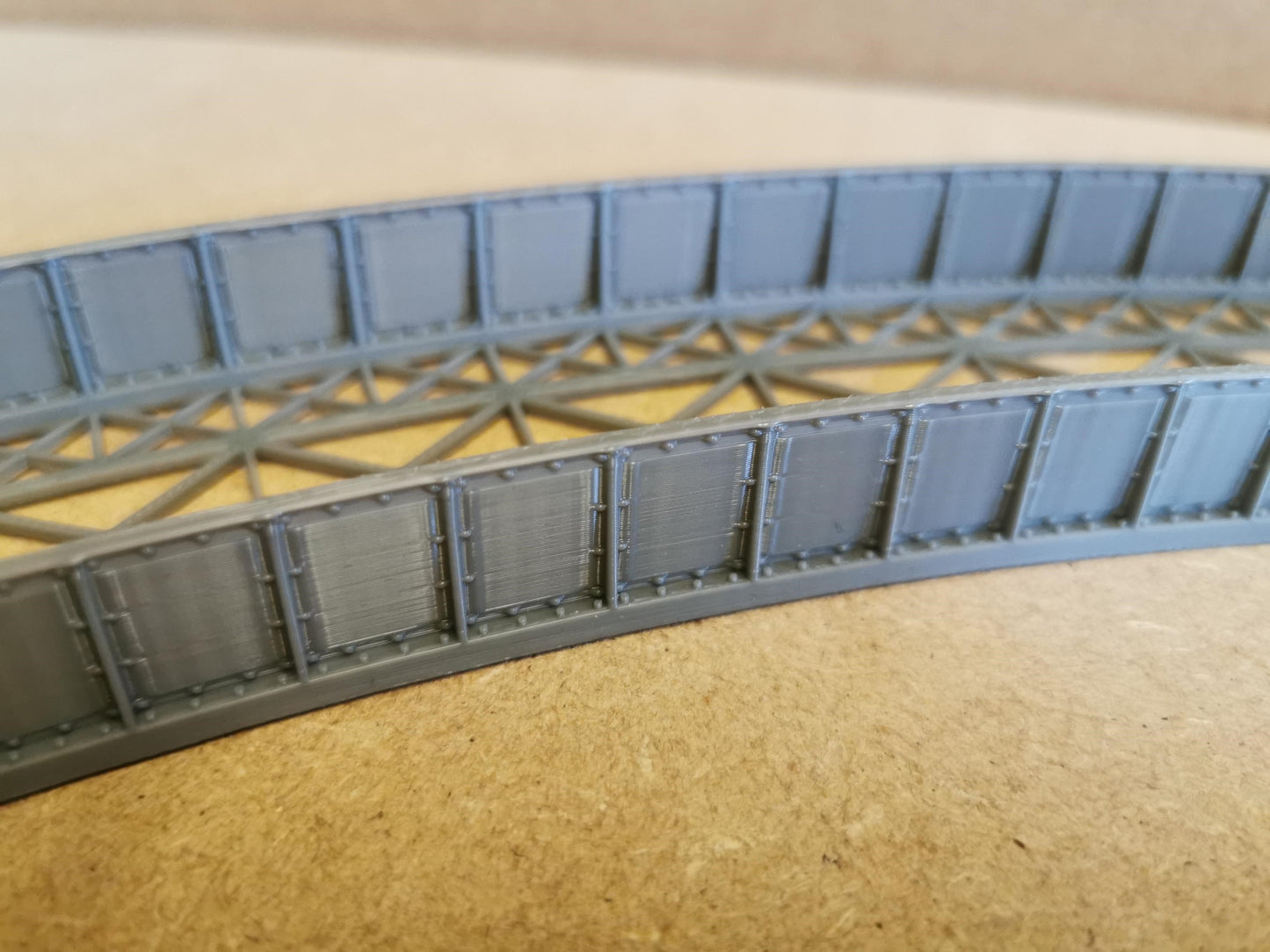 TT Gauge Curved Bridge 1,2,3 and 4 Radius Options 3D printed Free delivery.