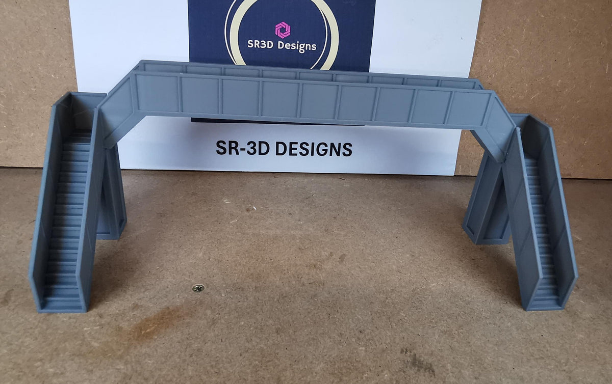 00 Gauge 1:76 Model Railway pedestrian footbridge Walkway 2