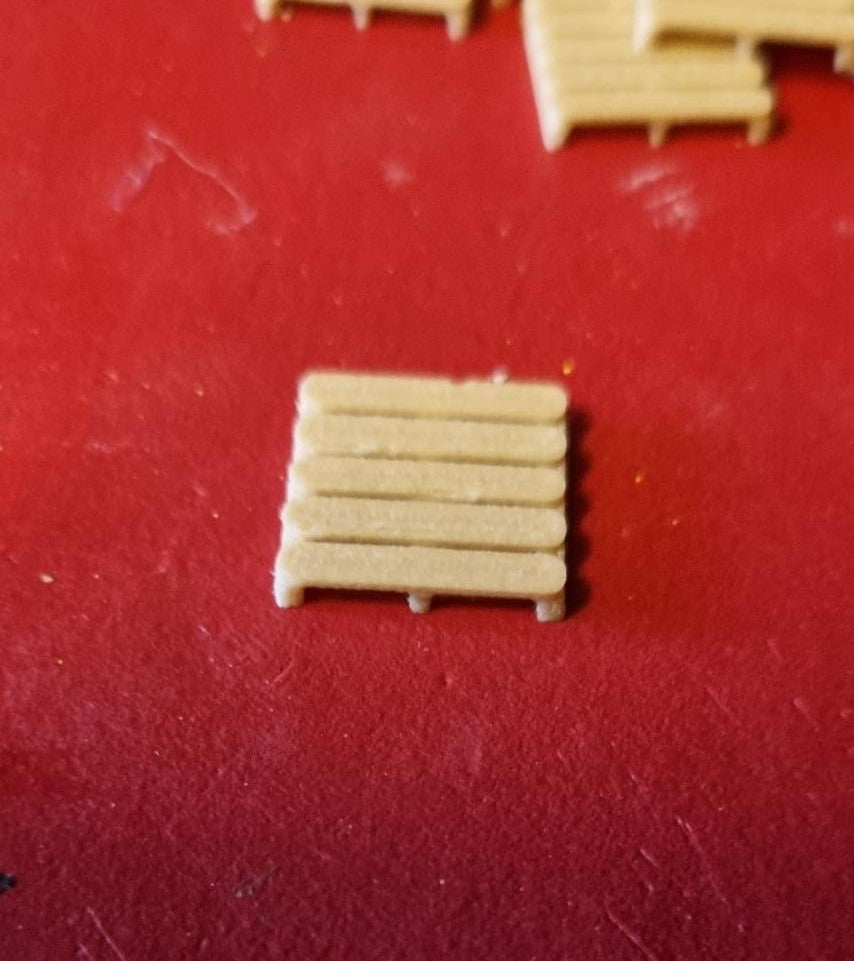 30 Wooden Pallets OO Gauge Model Railway 3D Printed
