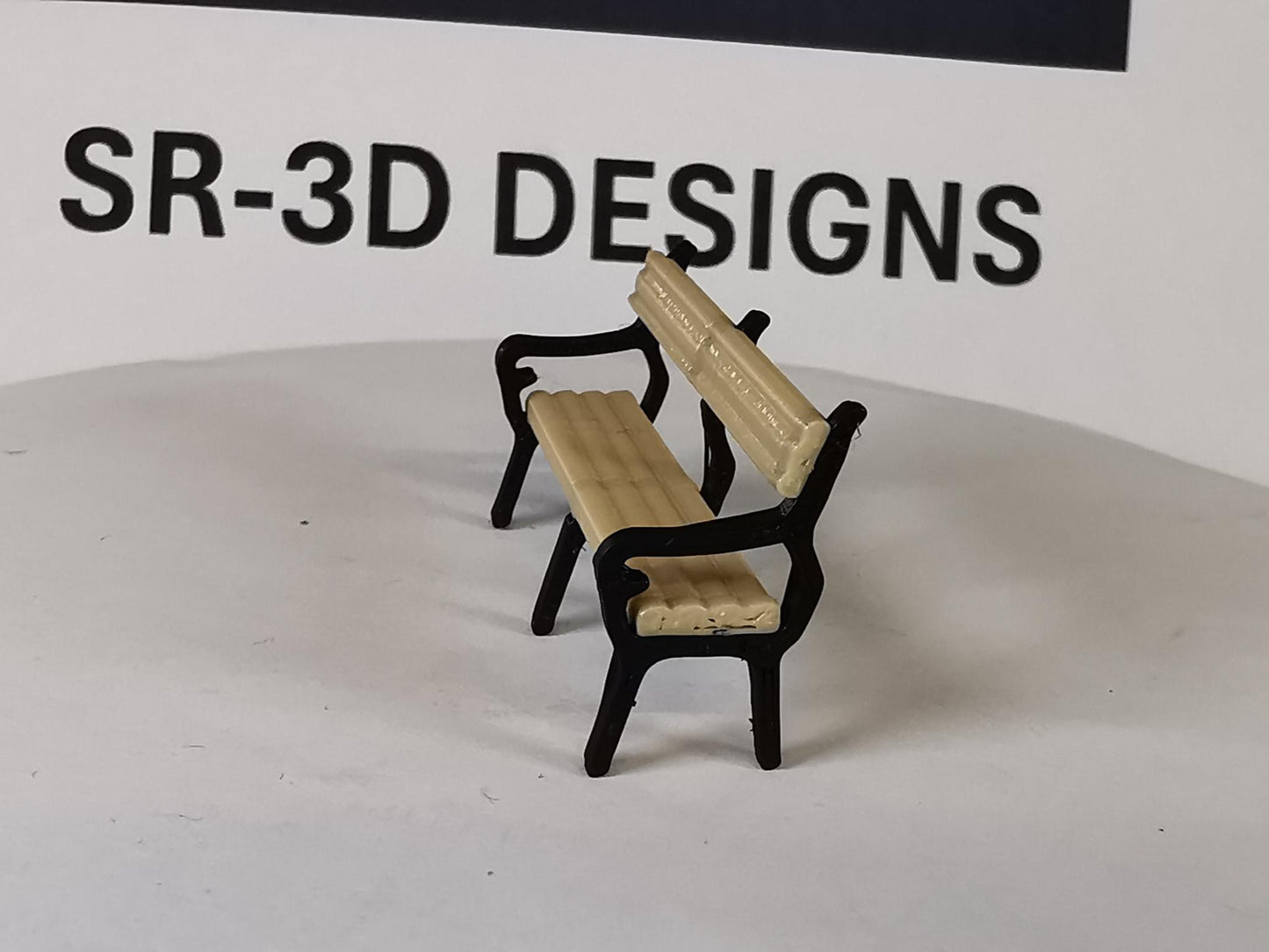 0 Gauge  1:48 Model Railway Six Leg Park Benches Platform seating 3D printed