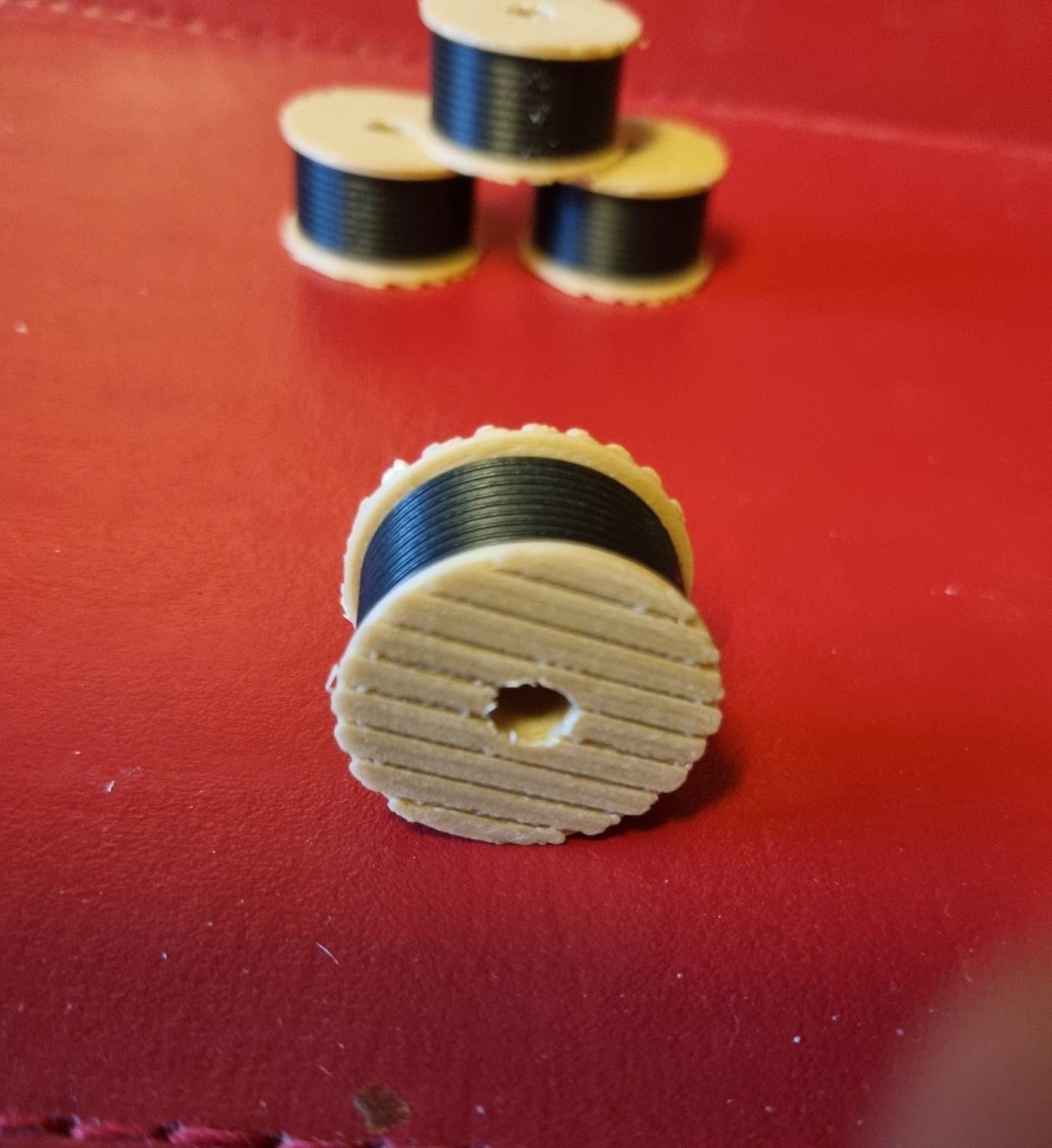 00 Gauge Cable Drums set of 4 3D Printed lorry load or works yard