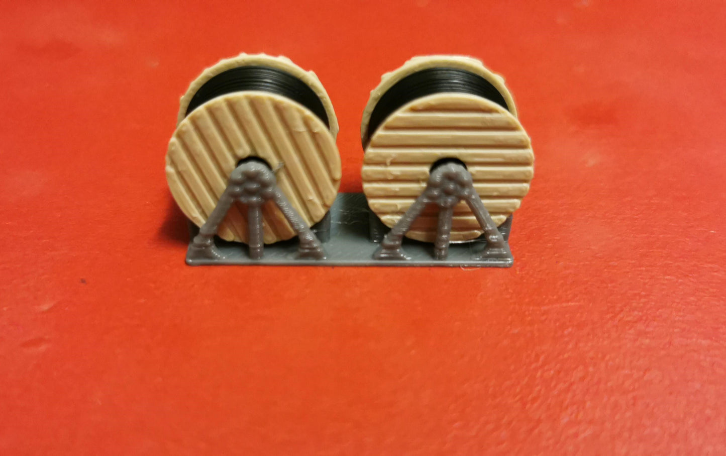 TT Gauge Wagon load Cable reels 3D printed