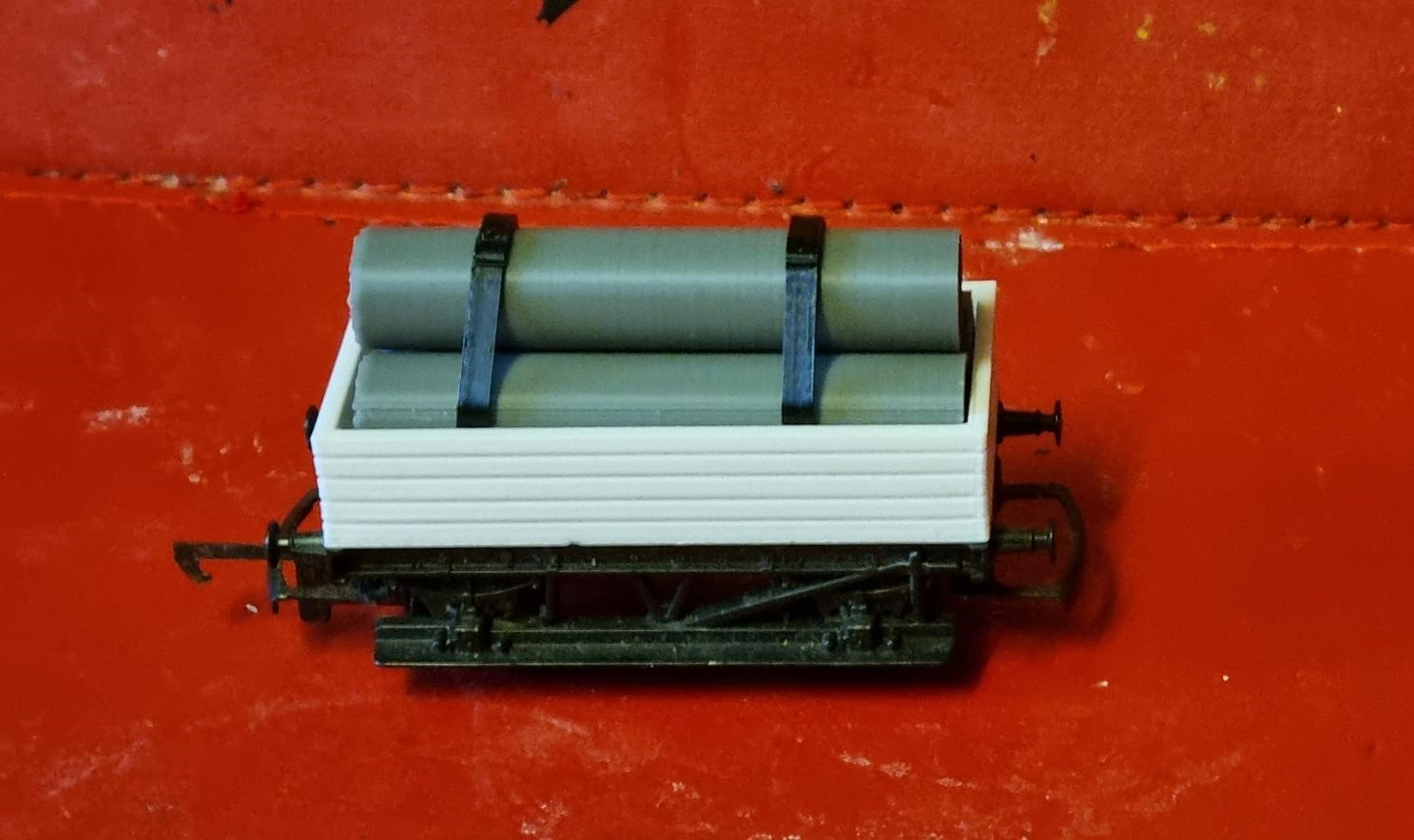 00 Gauge Wagon load pipes 3D printed