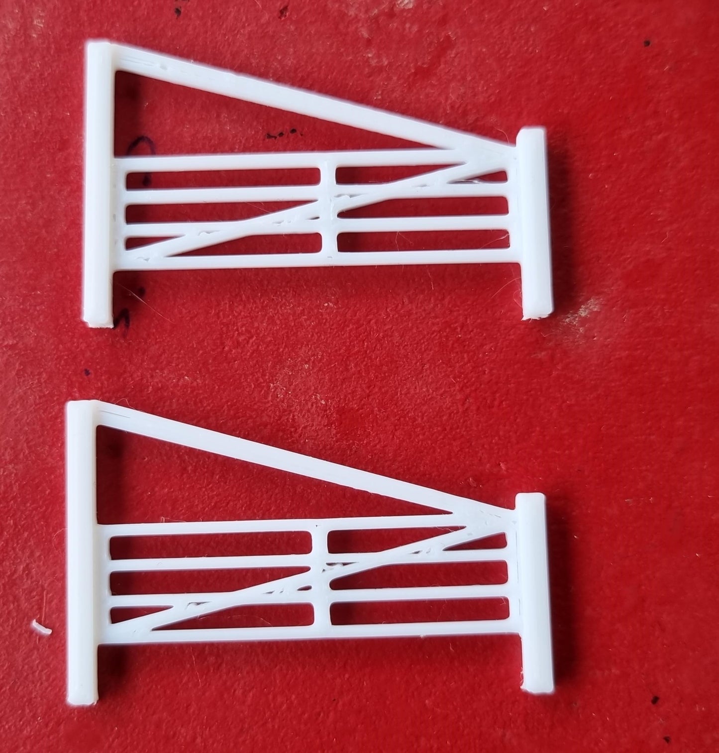 Railway  LINESIDE FENCING 3D printed in White 3 Gauges