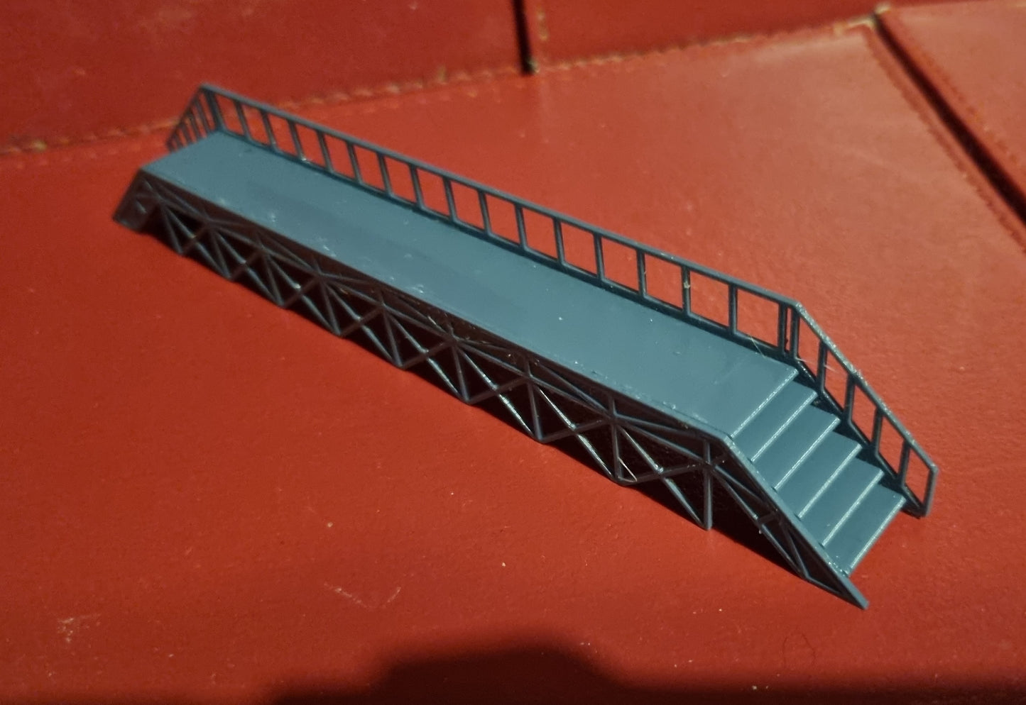 00 Gauge Train Maintenance and cleaning Platform 3D printed in grey