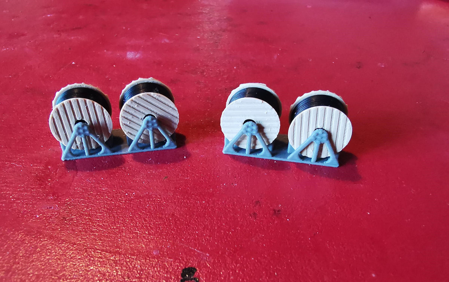 TT Gauge Wagon load Cable reels 3D printed