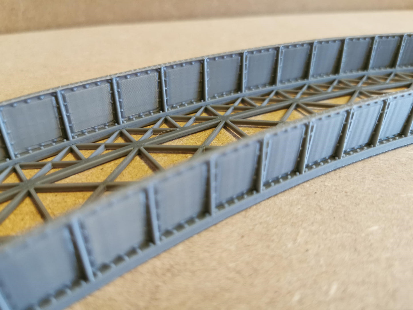 TT Gauge Curved Bridge 1,2,3 and 4 Radius Options 3D printed Free delivery.