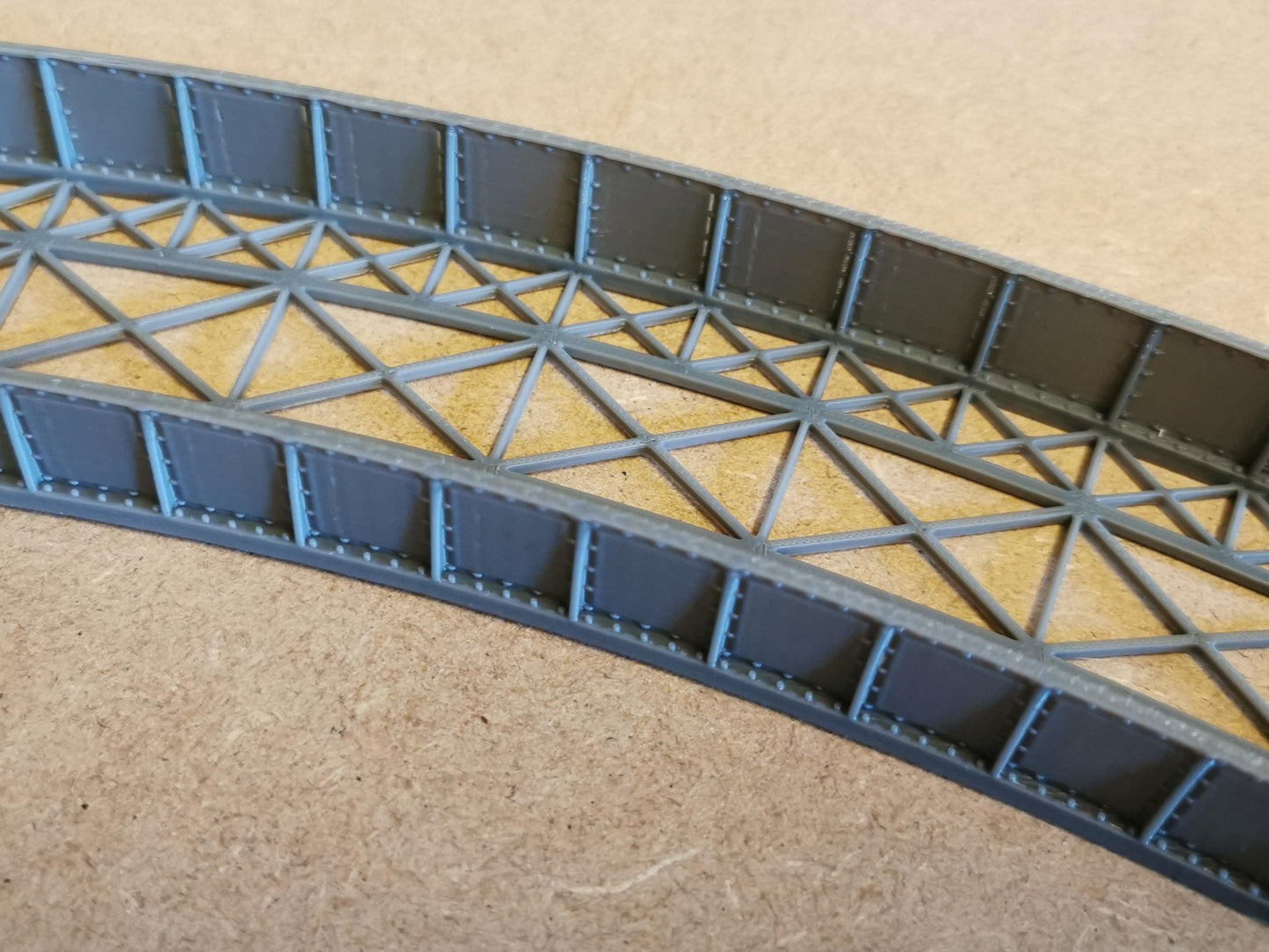 TT Gauge Curved Bridge 1,2,3 and 4 Radius Options 3D printed Free delivery.