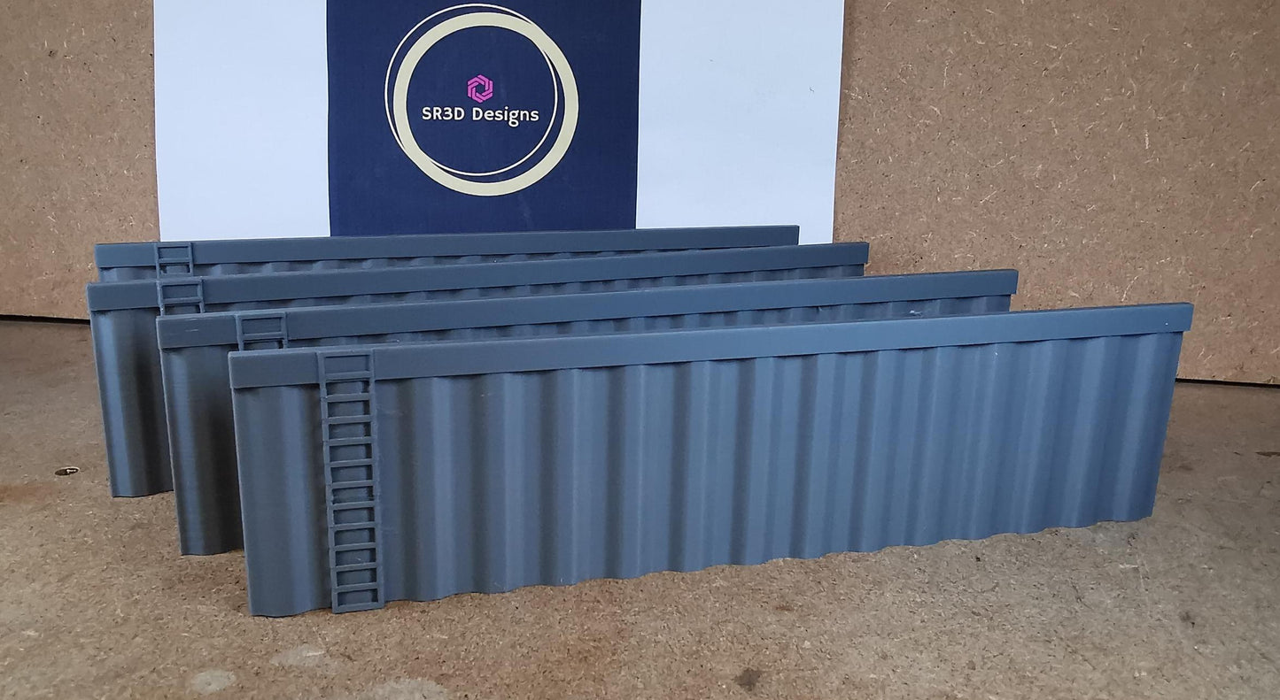 Canal Wall Sheet Piling side walls 1 Meter total length Available in 3 Scales