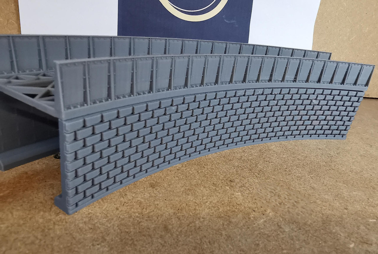 TT Gauge Curved Retaining walls for  1,2,3 and 4 Radius bridges