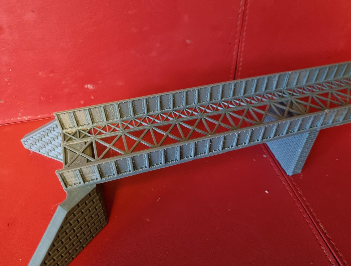 TT Scale Long Double span Girder Bridge 3D printed