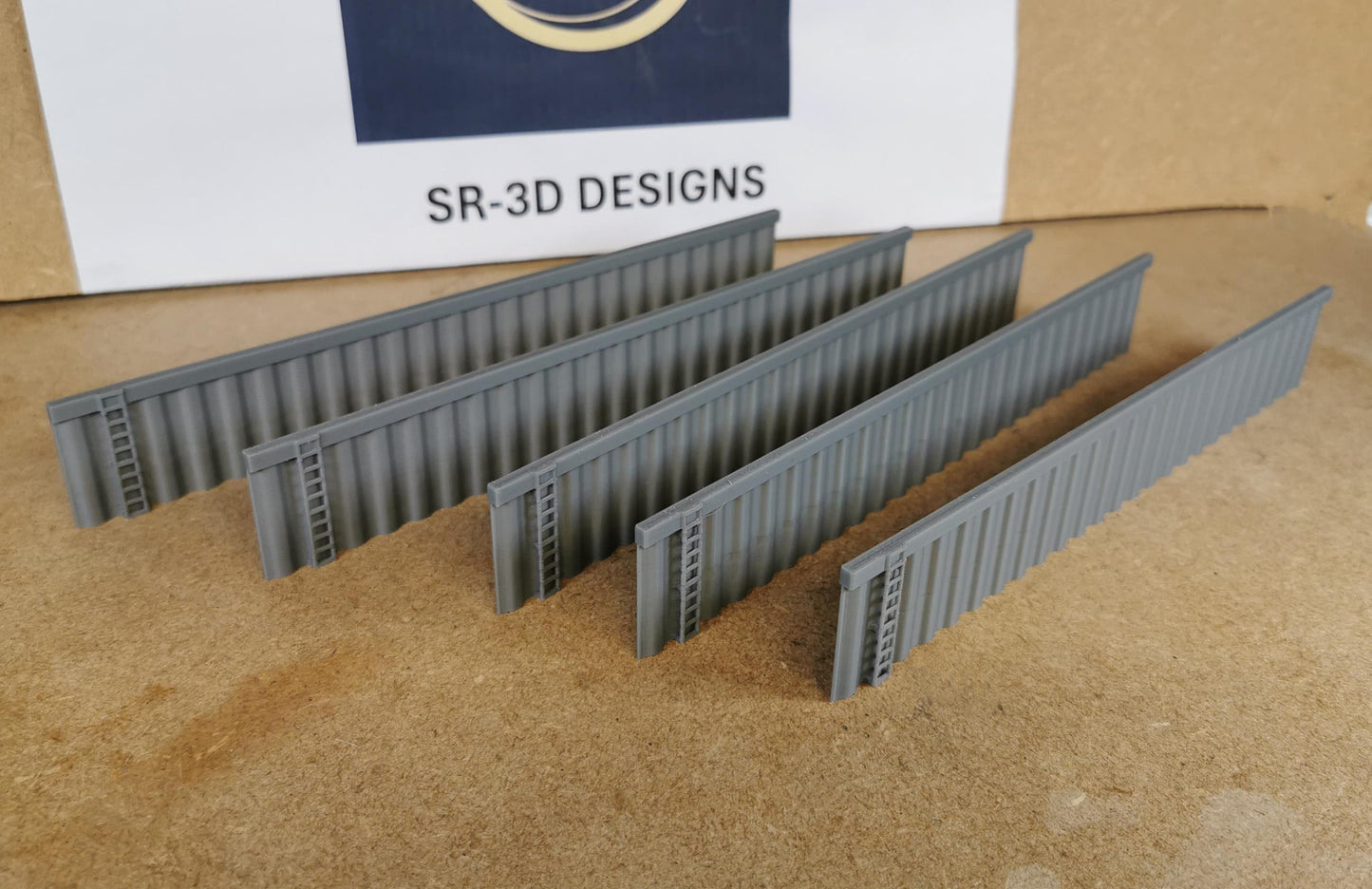 Canal Wall Sheet Piling side walls 1 Meter total length Available in 3 Scales