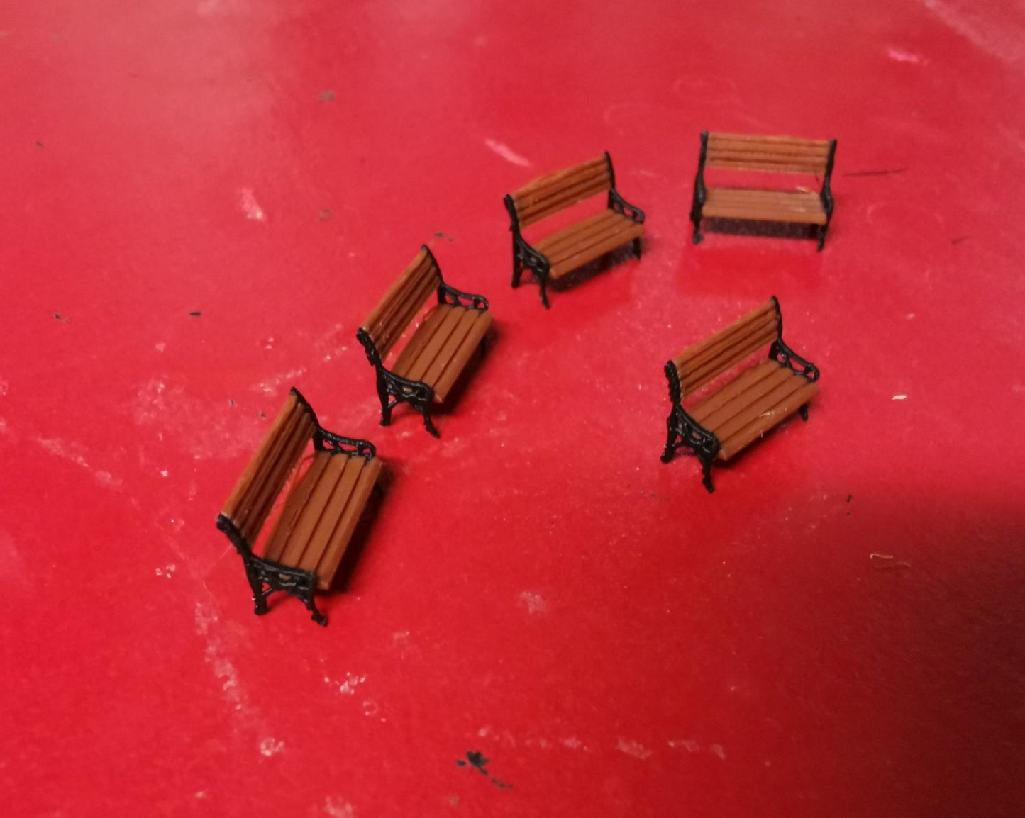 TT Gauge 1:120 Model Railway Park Bench Platform seating 3D printed