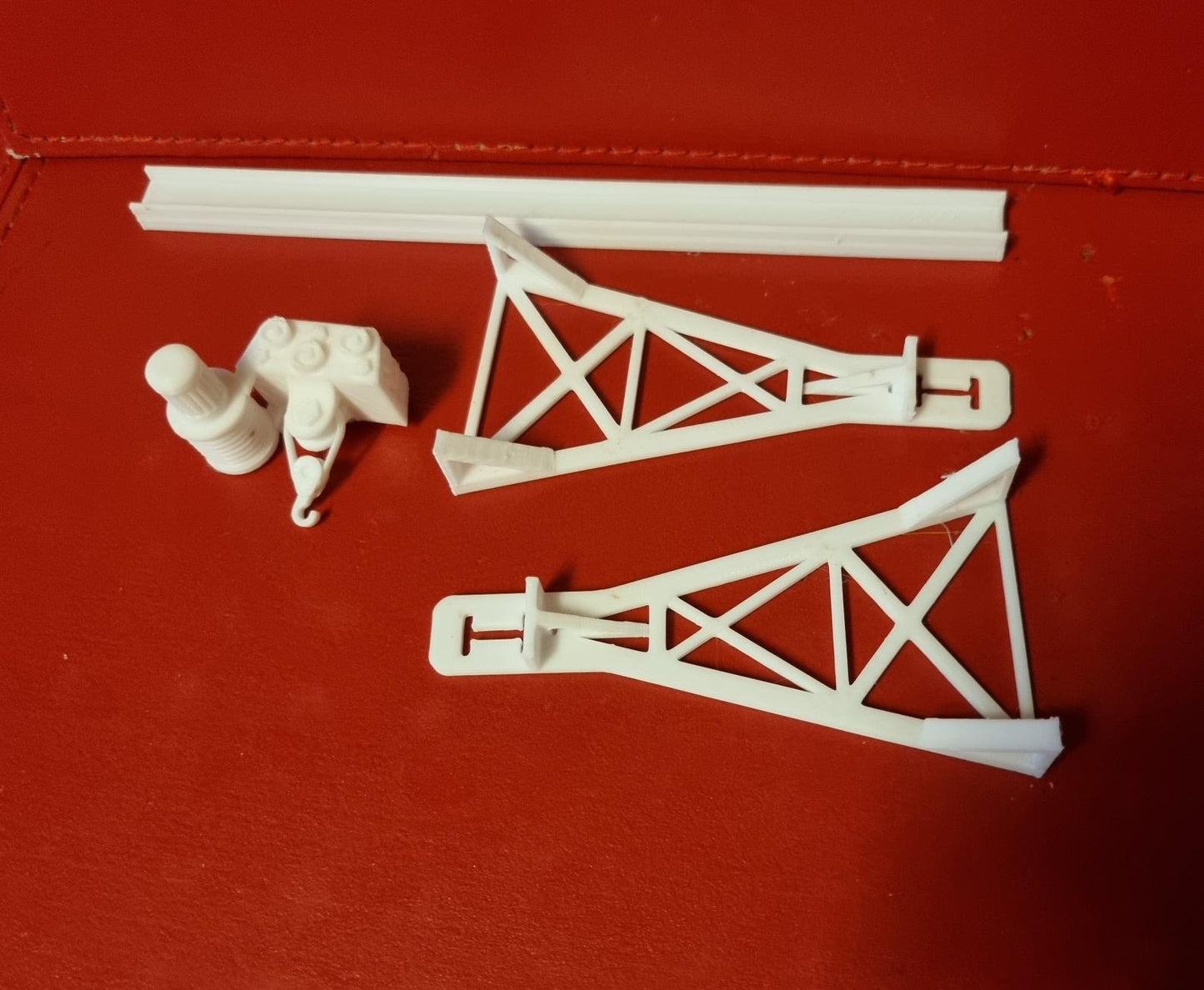 00 Gauge  Gantry Crane 3D printed Double track in white